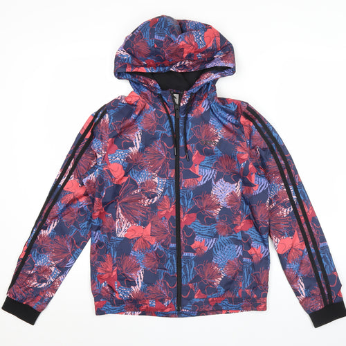 Anta Womens Multicoloured Floral Windbreaker Jacket Size 10