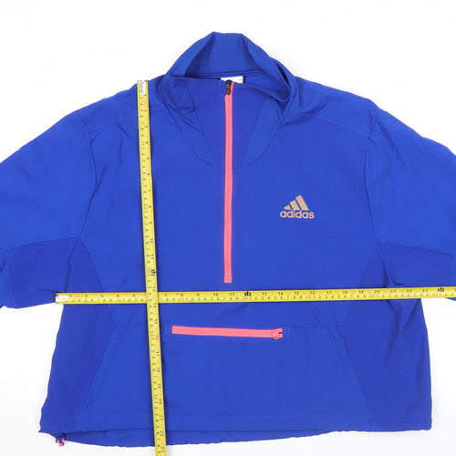Adidas Men’s Blue Sports Pullover Sweatshirt S Lightweight