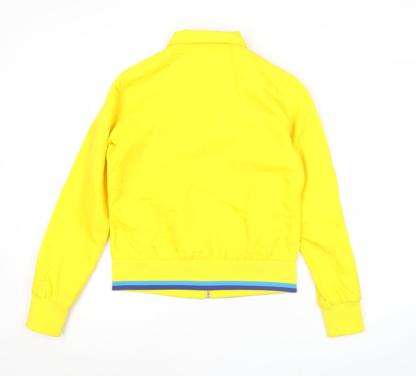 Kappa Womens Yellow Track Jacket Size 8 Full Zip Sportswear