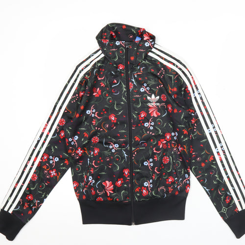 Adidas Womens Multicoloured Floral Track Jacket Size 8 Full Zip