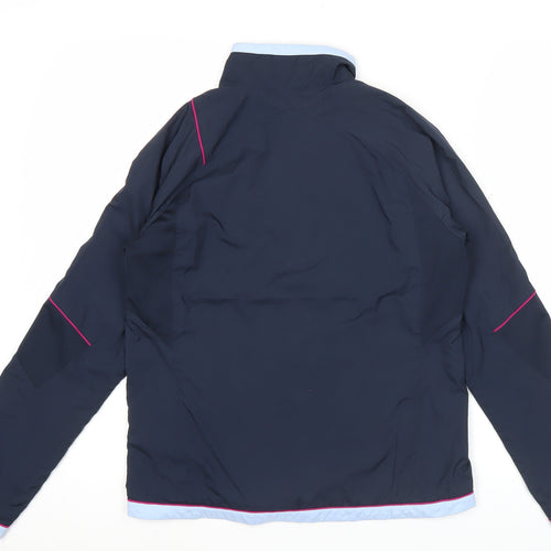 Nike Womens Blue XS Track Jacket Slim Fit Activewear Polyester