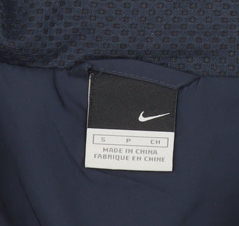 Nike Womens Blue XS Track Jacket Slim Fit Activewear Polyester