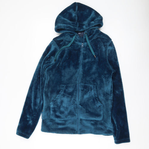 Mountain Warehouse Women’s Blue Full Zip Hoodie Size 12 UK Fleece