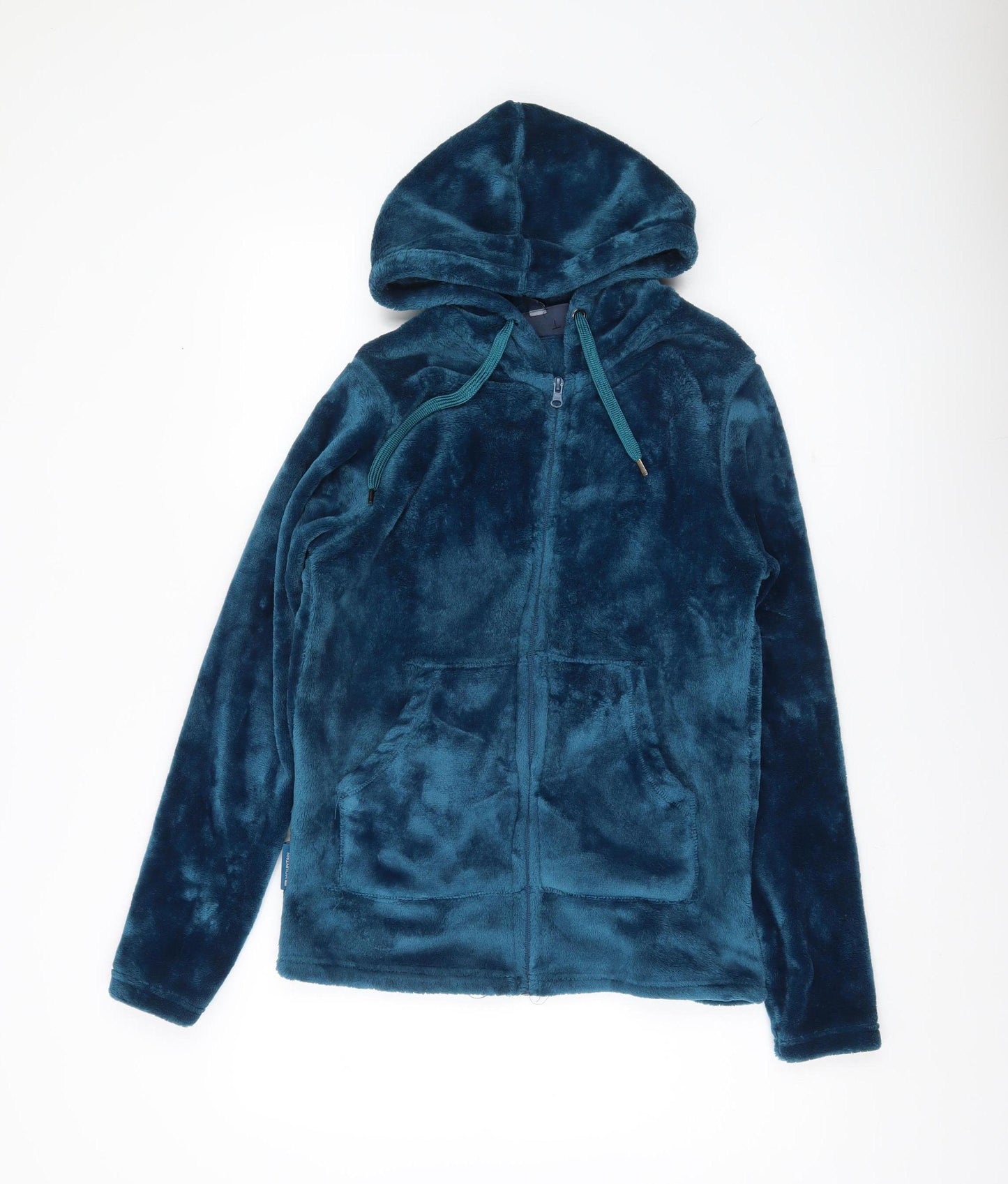 Mountain Warehouse Women’s Blue Full Zip Hoodie Size 12 UK Fleece