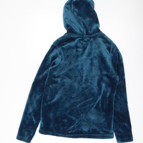 Mountain Warehouse Women’s Blue Full Zip Hoodie Size 12 UK Fleece