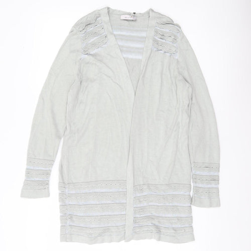 Marks and Spencer Women’s Grey Size 14 Open Knit Cardigan