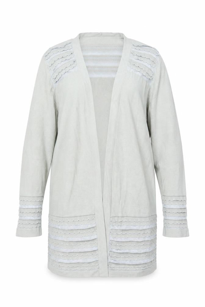 Marks and Spencer Women’s Grey Size 14 Open Knit Cardigan