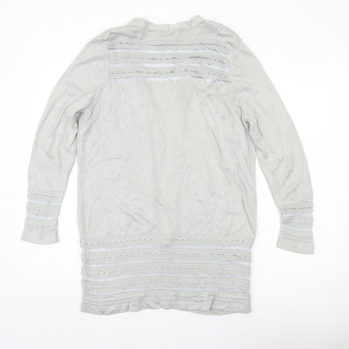 Marks and Spencer Women’s Grey Size 14 Open Knit Cardigan