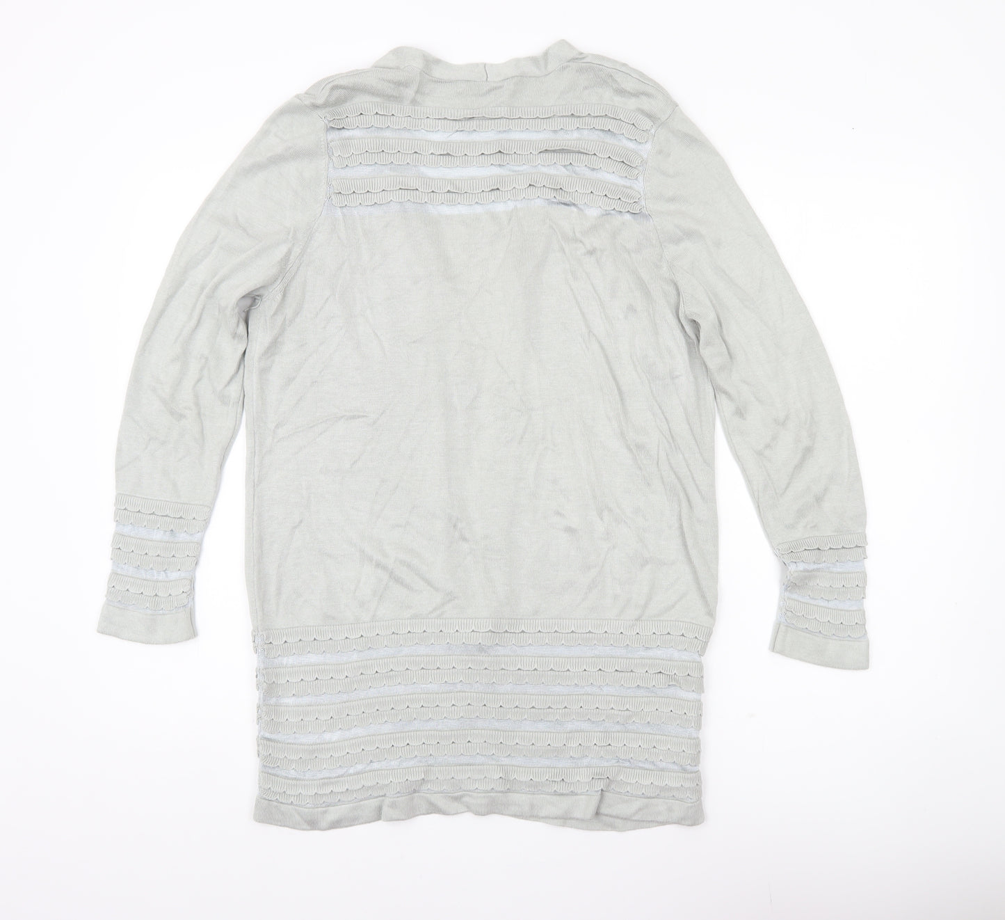 Marks and Spencer Women’s Grey Size 14 Open Knit Cardigan