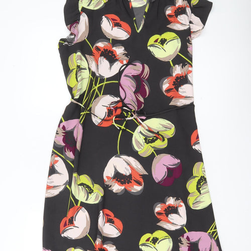 Ann Taylor Women’s Multicoloured Floral Shift Dress M Short Sleeve