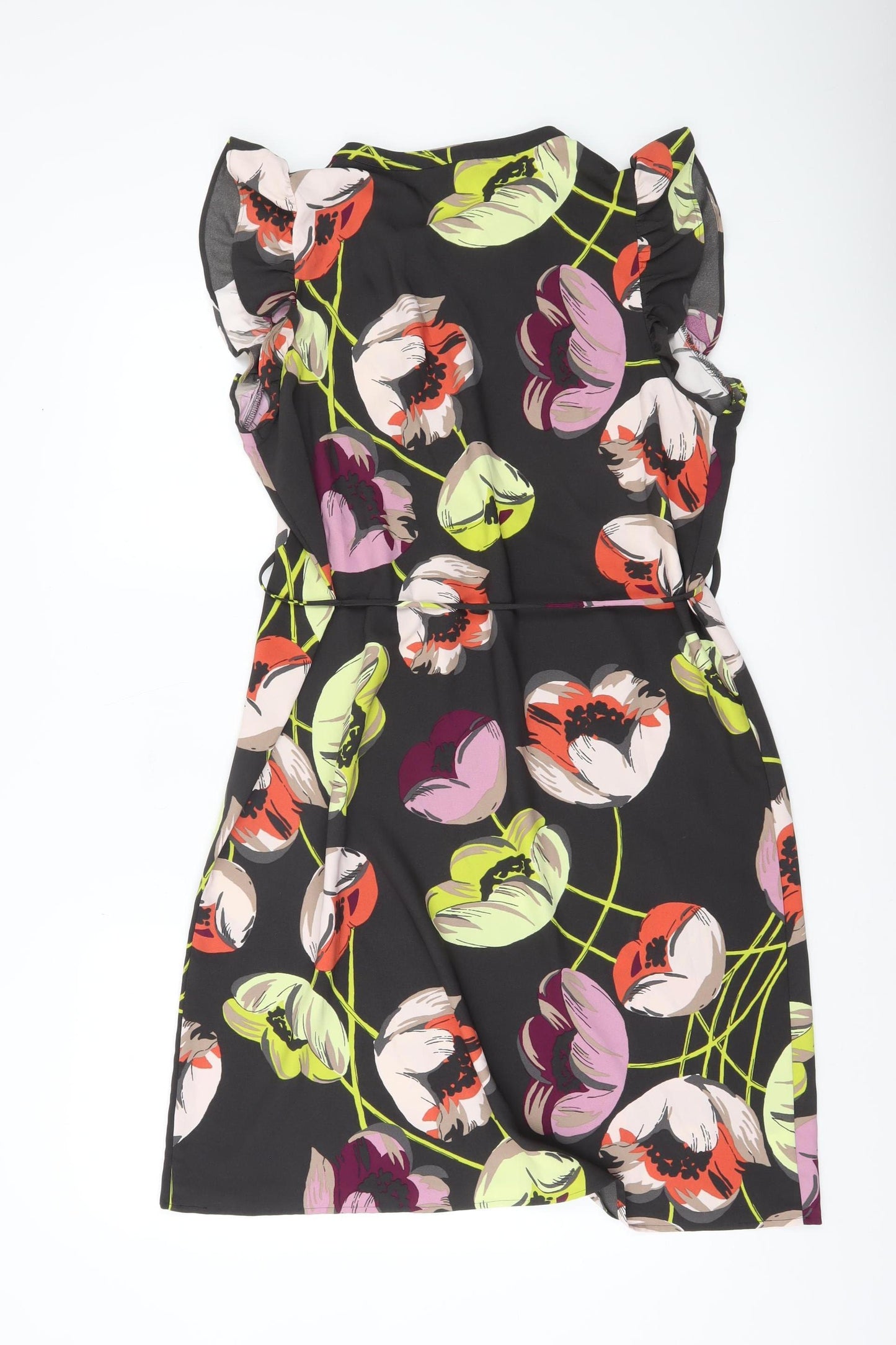 Ann Taylor Women’s Multicoloured Floral Shift Dress M Short Sleeve