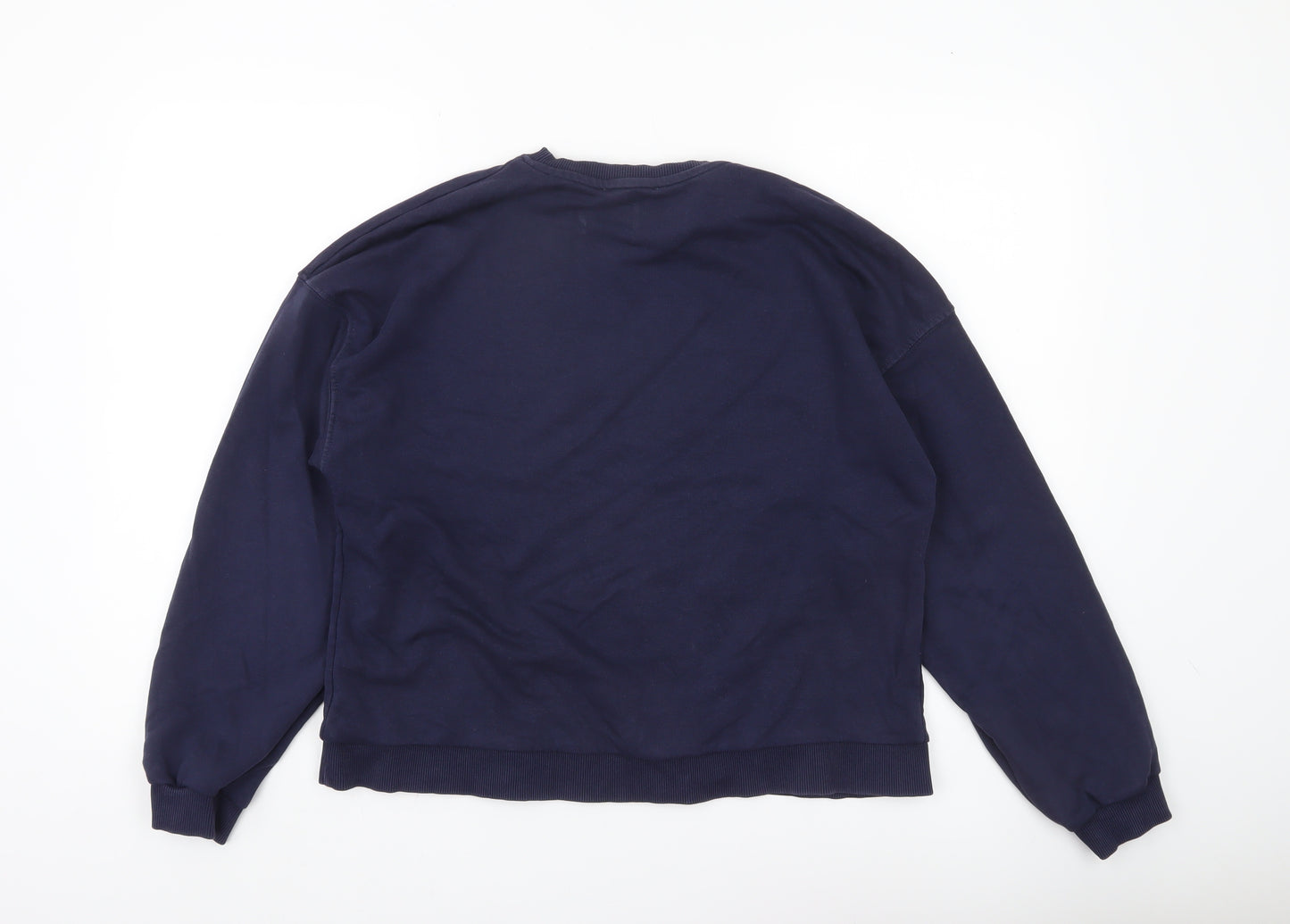 Stradivarius Oxford University Navy Sweatshirt Women M Cotton Blend