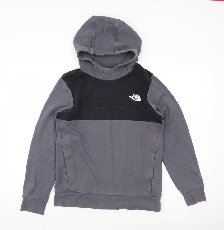 The North Face Boys Grey Black XL Pullover Hoodie Outdoor Casual
