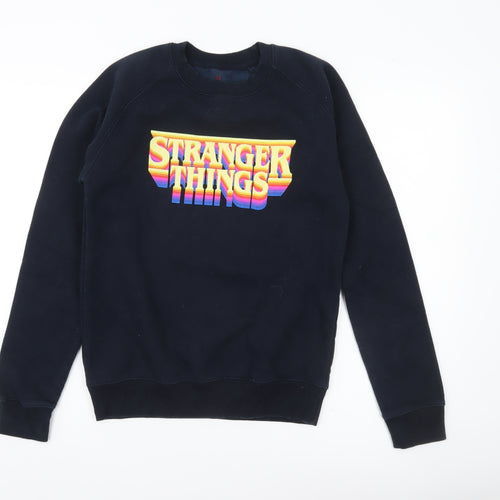 Netflix Stranger Things Womens Black XS Pullover Sweatshirt
