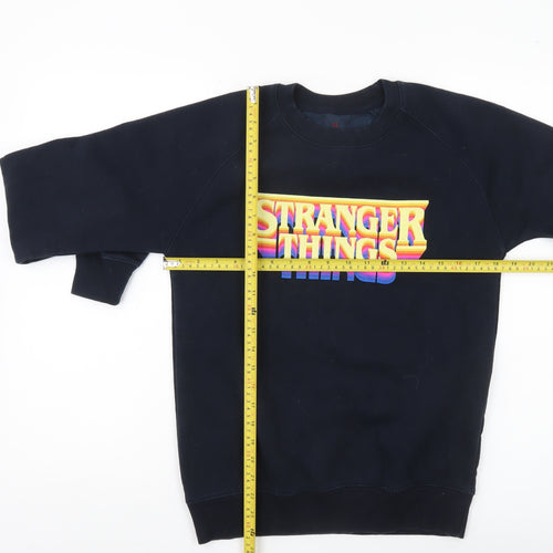 Netflix Stranger Things Womens Black XS Pullover Sweatshirt