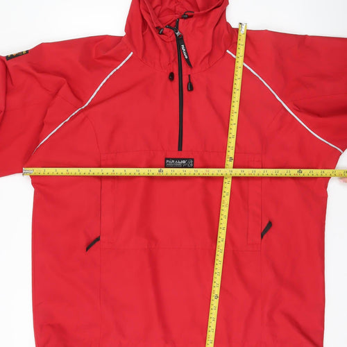 Paramo Mens Red XL Anorak Jacket Hooded Outdoor Hiking Waterproof