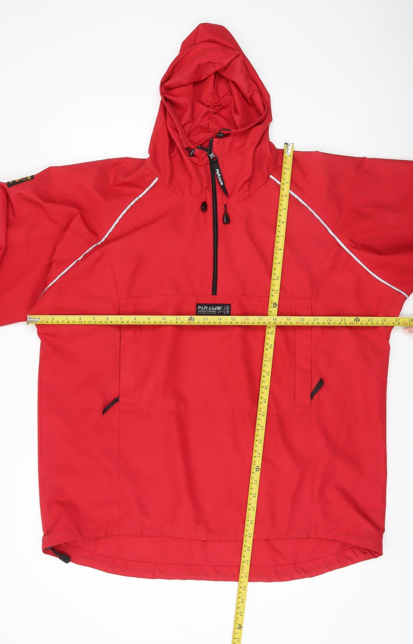 Paramo Mens Red XL Anorak Jacket Hooded Outdoor Hiking Waterproof