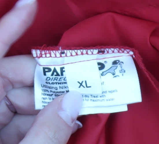 Paramo Mens Red XL Anorak Jacket Hooded Outdoor Hiking Waterproof