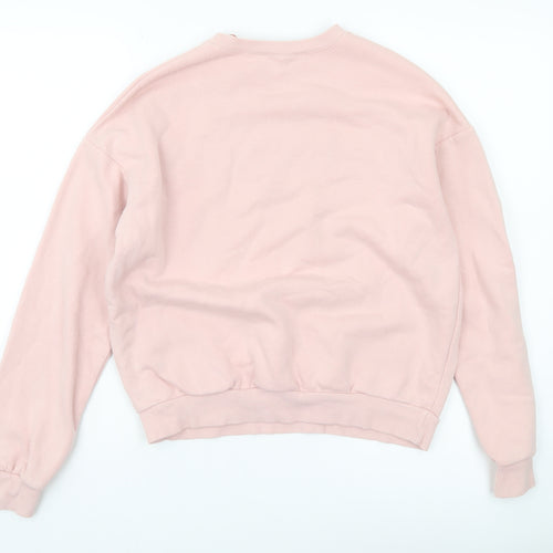 Select Womens Pink Pullover Sweatshirt XS Cannes Print Casual
