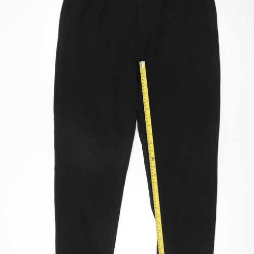 H&M Women’s Black Regular Fit Elastic Waist Trousers L