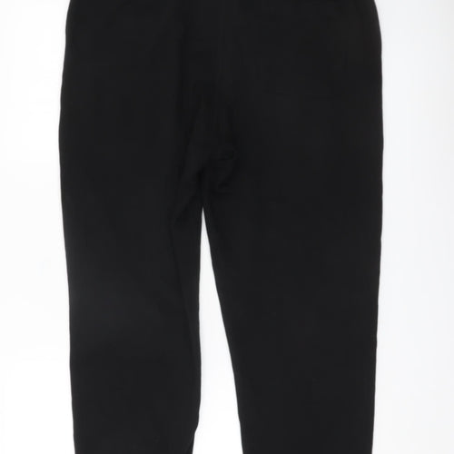 H&M Women’s Black Regular Fit Elastic Waist Trousers L