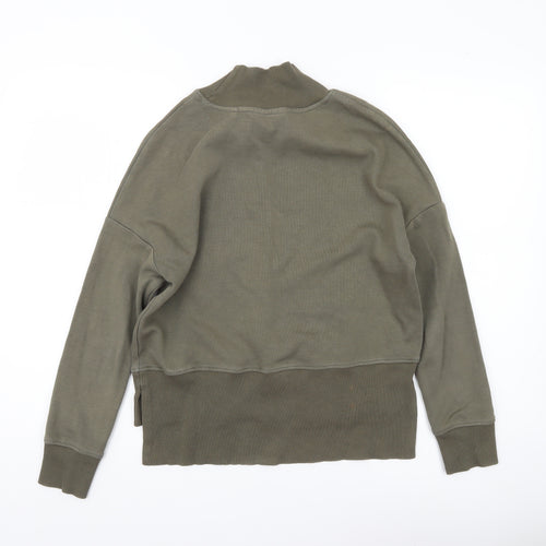 NEXT Womens Khaki Green XS Pullover Sweatshirt Long Sleeve