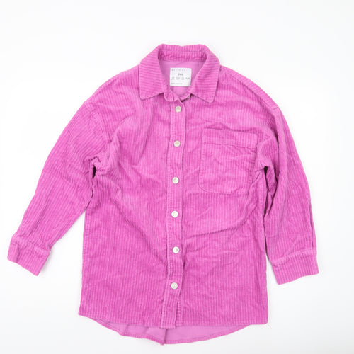 Denim Co. Womens Pink Corduroy Button Jacket 2XS UK 4-6
