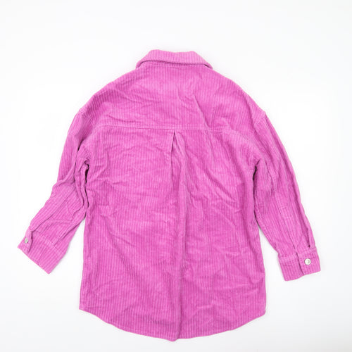 Denim Co. Womens Pink Corduroy Button Jacket 2XS UK 4-6