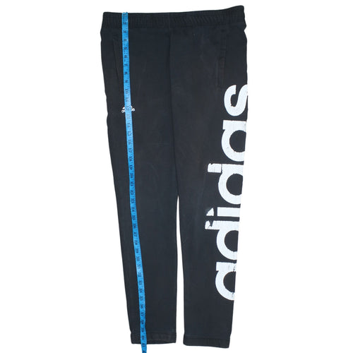 Adidas Womens Black Joggers Size S Regular Fit Logo Sports Trousers