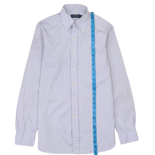 Ralph Lauren Men’s Blue 15 Long Sleeve Button-Down Cotton Shirt