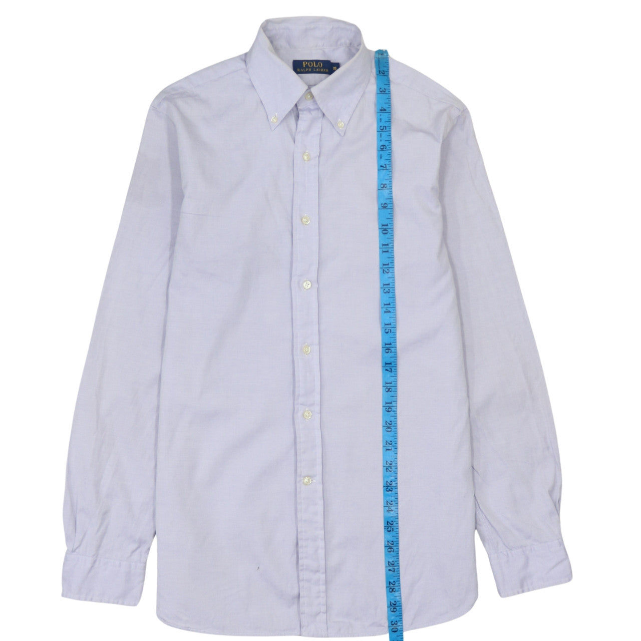 Ralph Lauren Men’s Blue 15 Long Sleeve Button-Down Cotton Shirt