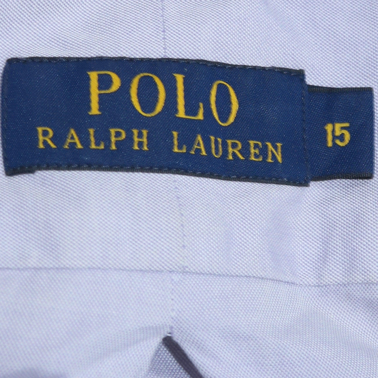 Ralph Lauren Men’s Blue 15 Long Sleeve Button-Down Cotton Shirt