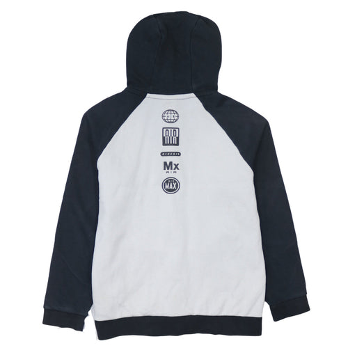 Nike Boys Black Full Zip Hoodie 12-13Y Fleece Lined Sportswear