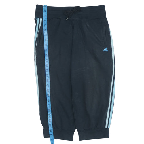 Adidas Womens Black Jogger Trousers Size 8-10 Cotton Blend