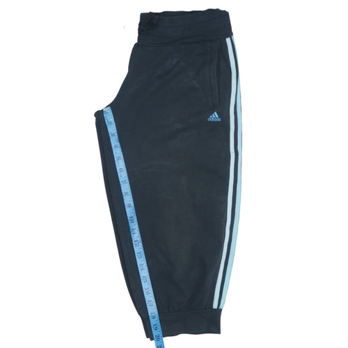 Adidas Womens Black Jogger Trousers Size 8-10 Cotton Blend