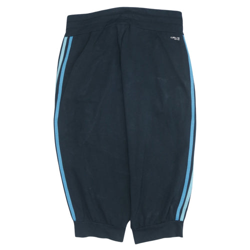 Adidas Womens Black Jogger Trousers Size 8-10 Cotton Blend