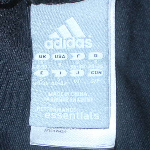 Adidas Womens Black Jogger Trousers Size 8-10 Cotton Blend