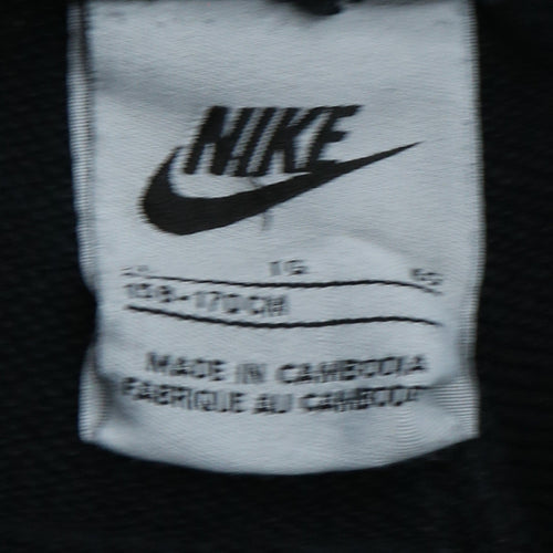 Nike Boys Black Jogger Sweatpants 13-14 Years Elastic Waist Pockets