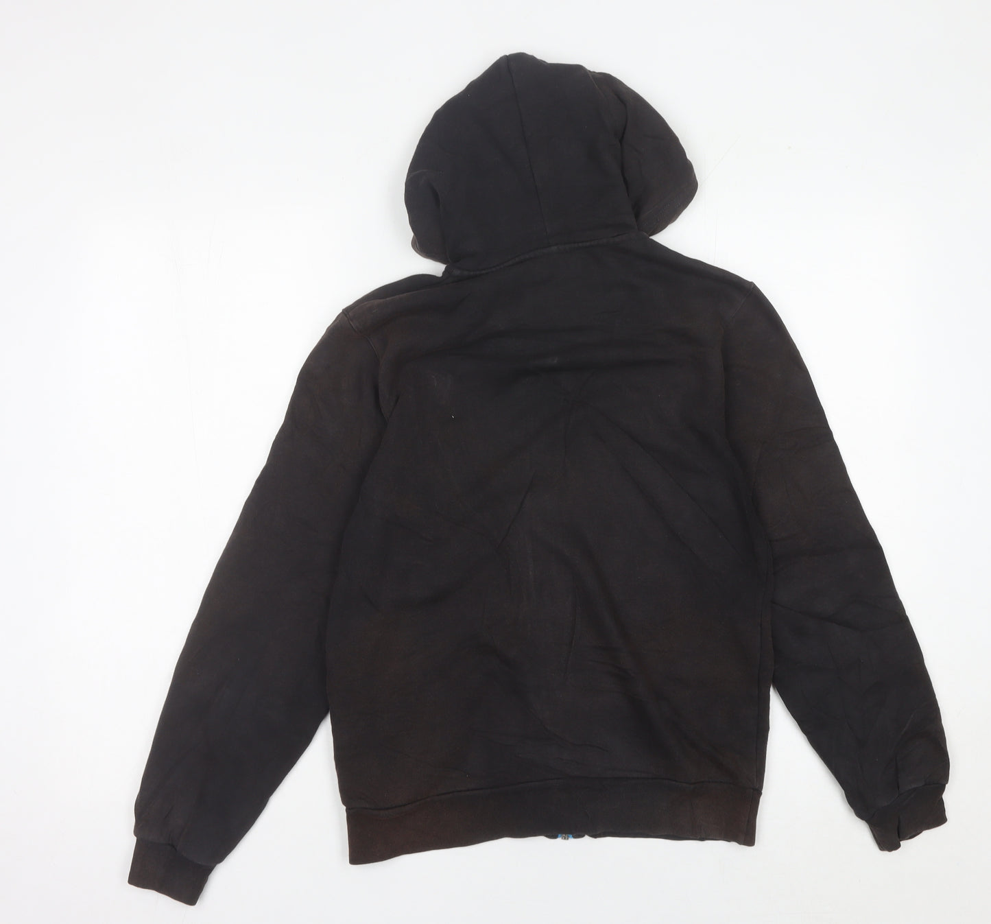 Umbro Boys Black Full Zip Hoodie 14-15 Years Logo Sports Casual