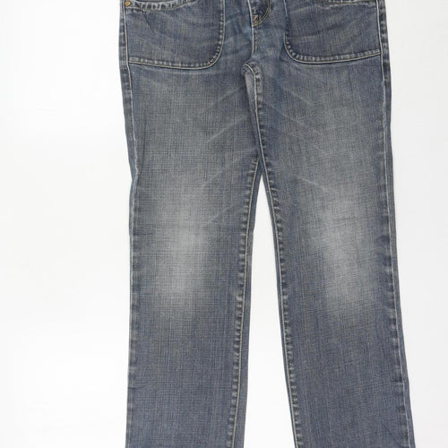 Lee Women Blue Straight Fit Jeans W31 L31 Denim Classic
