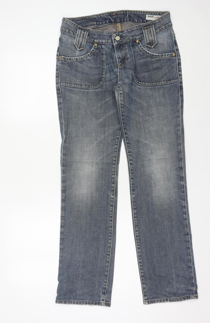 Lee Women Blue Straight Fit Jeans W31 L31 Denim Classic