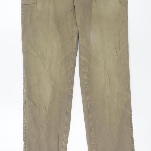 Napapijri Mens Beige Chino Trousers 30W 30L Cotton Casual