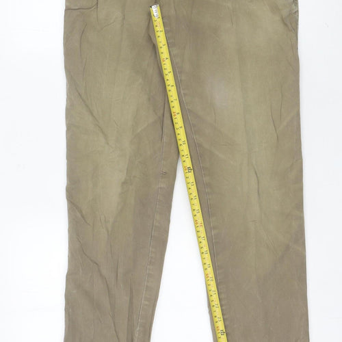Napapijri Mens Beige Chino Trousers 30W 30L Cotton Casual