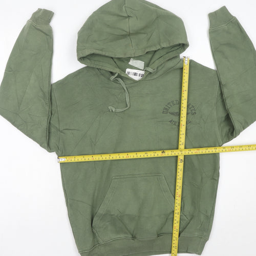 Topshop Women’s Green Hoodie Size 8 Pullover USAF Military Logo