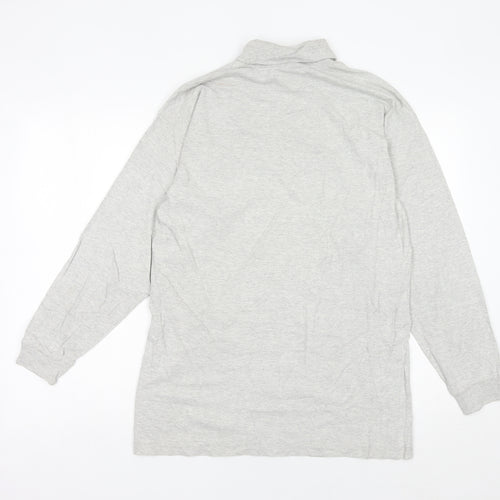 Adidas Men’s Grey High Neck Pullover Sweatshirt Size L Regular Fit