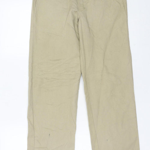 Dickies Mens Beige Slim Straight Chino Trousers 30W 30L Workwear