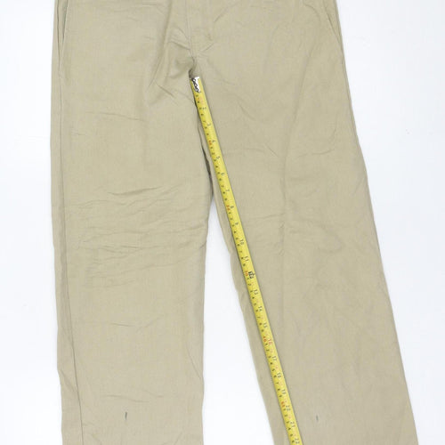 Dickies Mens Beige Slim Straight Chino Trousers 30W 30L Workwear