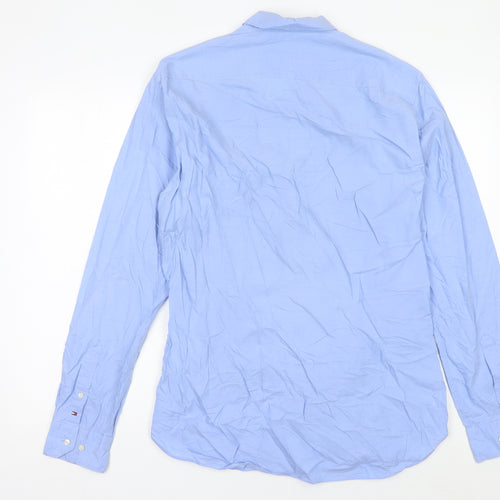 Tommy Hilfiger Men’s Blue Slim Fit Button-Down Shirt Size 16.5
