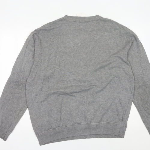 Reebok Men’s Grey NFL Sweatshirt L Regular Fit Crew Neck Pullover