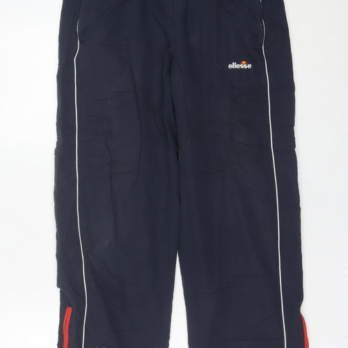 Ellesse Mens Blue Small Jogger Trousers with Zip Pockets